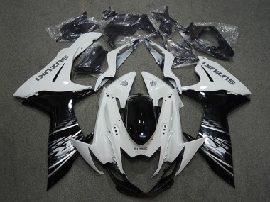 Best 2011-2024 Suzuki GSXR 750 Motorcycle Fairings - White Black UK