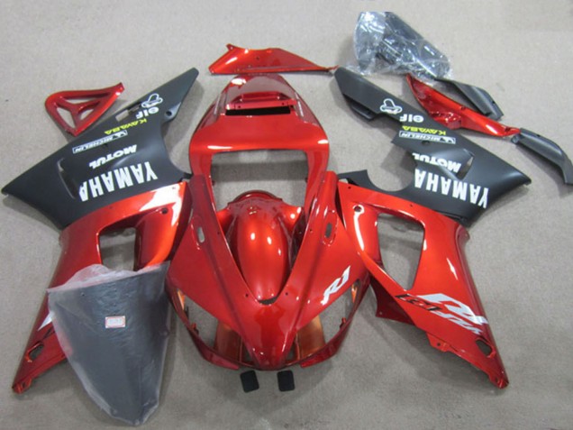 1998-1999 Yamaha YZF R1 Motorcycle Fairings - Red Black White Decal UK