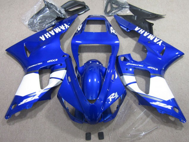 2002-2003 Yamaha YZF R1 Motorcycle Fairings - Blue White UK