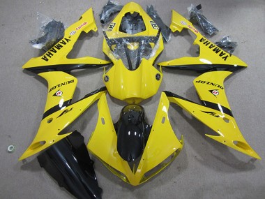 Best 2004-2006 Yamaha YZF R1 Motorcycle Fairings - Yellow Glossy Black Dunlop UK