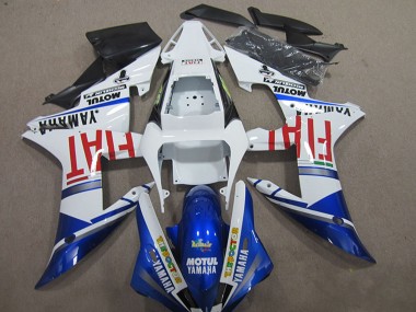 Best 2004-2006 Yamaha YZF R1 Motorcycle Fairings - White Blue Red Fiat Motul UK