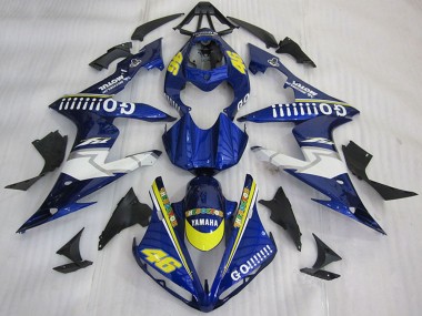 Best 2004-2006 Yamaha YZF R1 Motorcycle Fairings - Blue Yellow White Go 46 UK