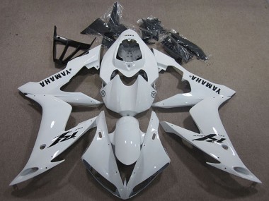Best 2004-2006 Yamaha YZF R1 Motorcycle Fairings - White Black Decal UK