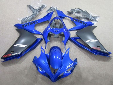 Best 2007-2008 Yamaha YZF R1 Motorcycle Fairings - Blue Matte Black UK