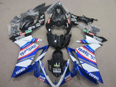 Best 2007-2008 Yamaha YZF R1 Motorcycle Fairings - White Blue Black Volvo Fimer Sterilgarda UK