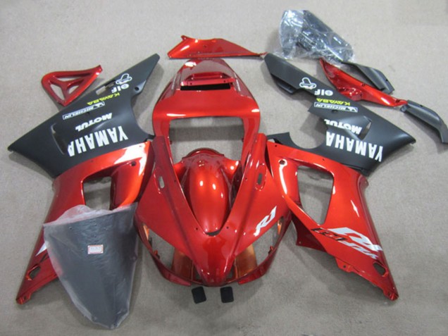 2009-2011 Yamaha YZF R1 Motorcycle Fairing - Red Matte Black UK