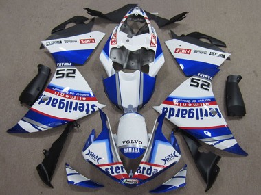 Best 2012-2014 Yamaha YZF R1 Motorcycle Fairings - White Blue Red Black Fimer Sterilgarda UK