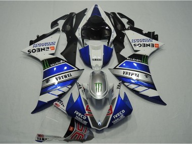 Best 2012-2014 Yamaha YZF R1 Motorcycle Fairings - Blue Silver White Black Green Monster IVECO Yamalube ENEOS Semakin Didepan UK
