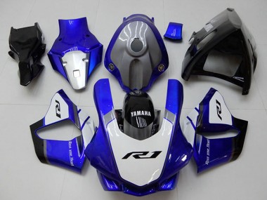 Best 2015-2019 Yamaha YZF R1 Motorcycle Fairings - White Blue Glossy Black UK
