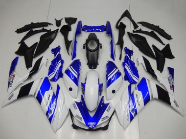 Best 2015-2018 Yamaha YZF R3 Motorcycle Fairings - White Blue Black Yamalube ENEOS UK