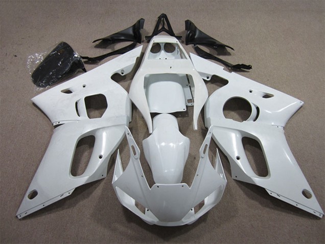 1998-2002 Yamaha YZF R6 Motorcycle Fairings - White UK
