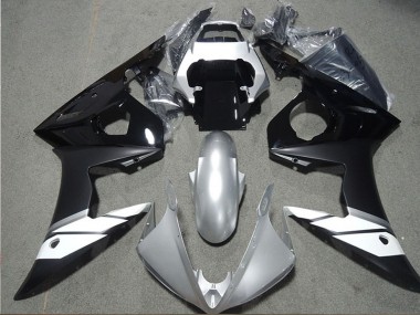 Best 2003-2004 Yamaha YZF R6 Motorcycle Fairings - White Silver Glossy Black Matte Black UK