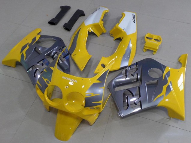 ABS 1988-1989 Grey Yellow Honda CBR250RR MC19 Motorbike Fairing Kits UK ABS 1988-1989 Grey Yellow Honda CBR250RR MC19 Motorbike Fairing Kits UK