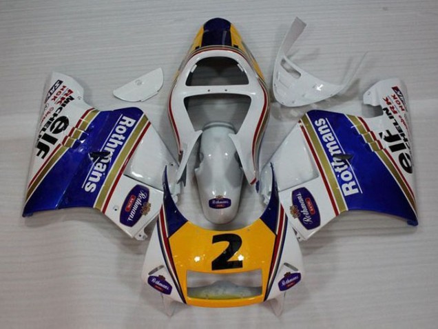 ABS 1994-1996 White Blue Yellow Honda NSR250 MC28 P4 Bike Fairing Kit UK