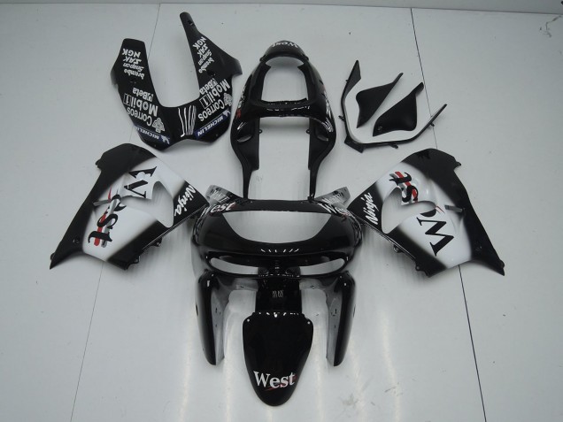 ABS 1998-1999 Black West Kawasaki ZX9R Bike Fairing UK ABS 1998-1999 Black West Kawasaki ZX9R Bike Fairing UK