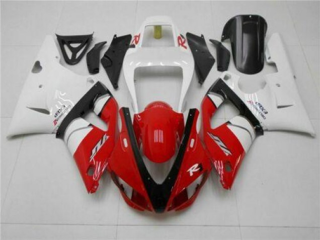 ABS 1998-1999 Red White Yamaha YZF R1 Motorcycle Replacement Fairings UK ABS 1998-1999 Red White Yamaha YZF R1 Motorcycle Replacement Fairings UK