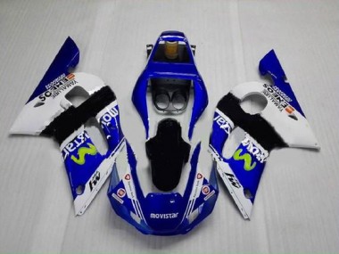 ABS 1998-2002 Blue Green White Yamaha YZF R6 Motorbike Fairing UK
