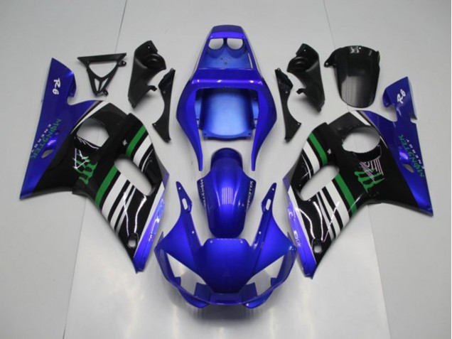 ABS 1998-2002 Blue Monster Yamaha YZF R6 Motor Bike Fairings UK