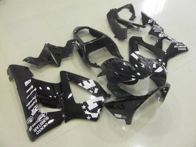 ABS 2000-2001 Glossy Black with Start Honda CBR900RR 929 Bike Fairings UK ABS 2000-2001 Glossy Black with Start Honda CBR900RR 929 Bike Fairings UK