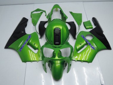 ABS 2000-2001 Green and Black Kawasaki ZX12R Motorcycle Fairing Kits UK