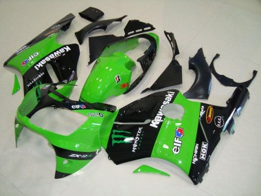 ABS 2000-2001 Green Monster Kawasaki ZX12R Motorcycle Fairing Kit UK