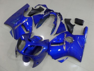 ABS 2000-2001 Blue with Gold Sticker Kawasaki ZX12R Replacement Motorcycle Fairings UK
