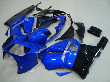 ABS 2000-2001 Blue Black Kawasaki ZX12R Bike Fairing Kit UK