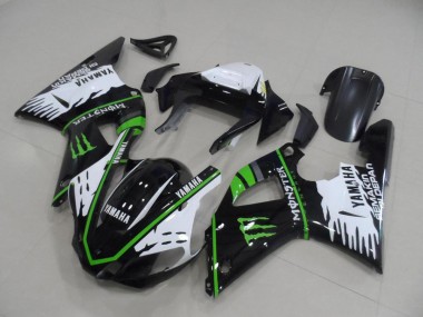 ABS 2000-2001 Black White Green Monster Yamaha YZF R1 Motorbike Fairing UK