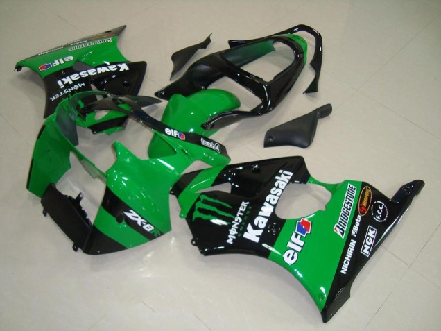 ABS 2000-2002 Green Monster Kawasaki ZX6R Replacement Motorcycle Fairings UK ABS 2000-2002 Green Monster Kawasaki ZX6R Replacement Motorcycle Fairings UK