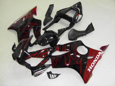 ABS 2001-2003 Red Flame Honda CBR600 F4i Motorcycle Replacement Fairings UK