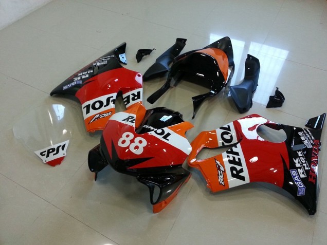 ABS 2001-2003 Race Repsol 88 Honda CBR600 F4i Motorcyle Fairings UK ABS 2001-2003 Race Repsol 88 Honda CBR600 F4i Motorcyle Fairings UK