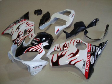 ABS 2001-2003 White Flame Honda CBR600 F4i Motorcylce Fairings UK