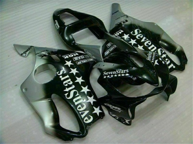 ABS 2001-2003 Black Silver Seven Stars Honda CBR600 F4i Motorbike Fairing UK ABS 2001-2003 Black Silver Seven Stars Honda CBR600 F4i Motorbike Fairing UK