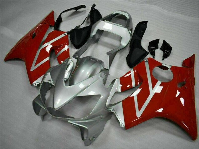 ABS 2001-2003 Red Silver Honda CBR600 F4i Motor Bike Fairings UK