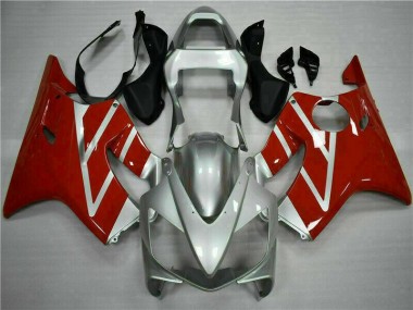 ABS 2001-2003 Red Silver Honda CBR600 F4i Motor Bike Fairings UK