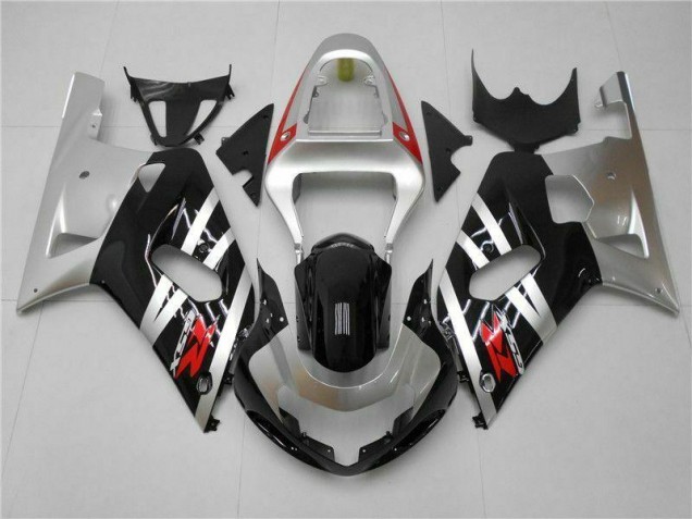 ABS 2001-2003 Silver Suzuki GSXR 600/750 Motorcycle Fairings Kits UK