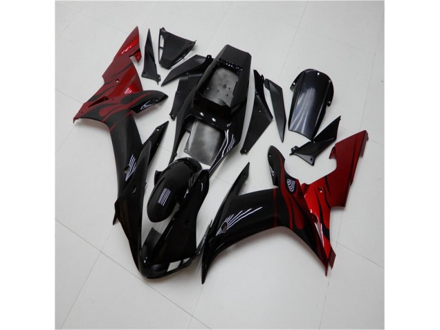 ABS 2002-2003 Black Red Yamaha YZF R1 Motorcycle Fairing UK ABS 2002-2003 Black Red Yamaha YZF R1 Motorcycle Fairing UK