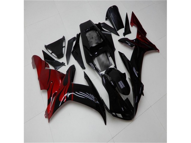 ABS 2002-2003 Black Red Yamaha YZF R1 Motorcycle Fairing UK ABS 2002-2003 Black Red Yamaha YZF R1 Motorcycle Fairing UK