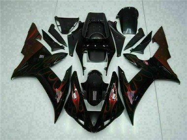 ABS 2002-2003 Black Yamaha YZF R1 Motorcyle Fairings UK