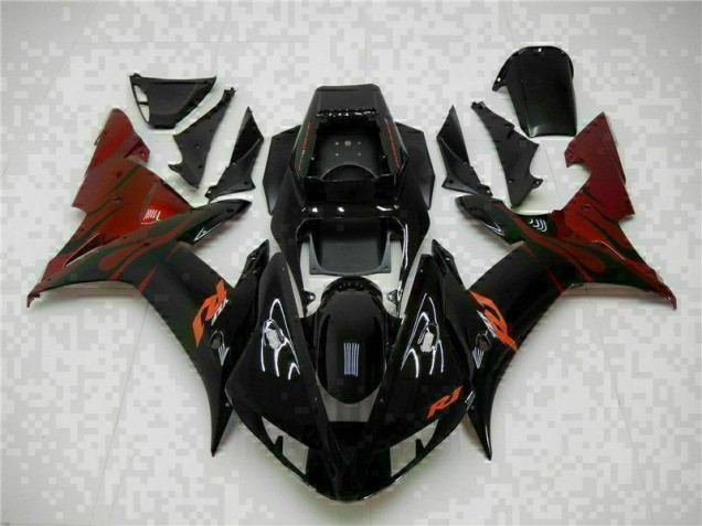 ABS 2002-2003 Black Yamaha YZF R1 Motorcylce Fairings UK ABS 2002-2003 Black Yamaha YZF R1 Motorcylce Fairings UK
