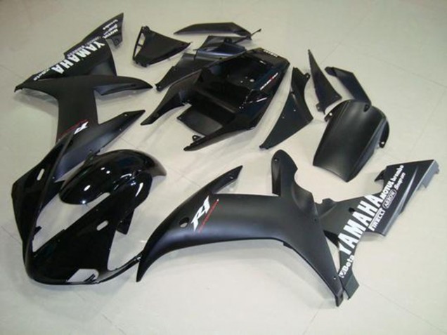 ABS 2002-2003 Matte Black White Yamaha YZF R1 Motorcycle Fairings UK
