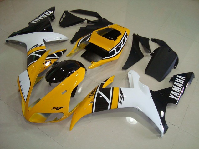 ABS 2002-2003 Yellow Anniversary Yamaha YZF R1 Replacement Motorcycle Fairings UK ABS 2002-2003 Yellow Anniversary Yamaha YZF R1 Replacement Motorcycle Fairings UK