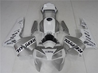 ABS 2003-2004 Silve White Black Repsol Honda CBR600RR Bike Fairings UK