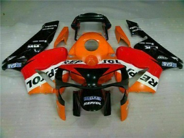 ABS 2003-2004 Orange Repsol Honda CBR600RR Motorbike Fairing Kits UK