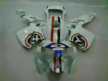 ABS 2003-2004 White Blue R 2 Honda CBR600RR Motorcycle Fairings UK