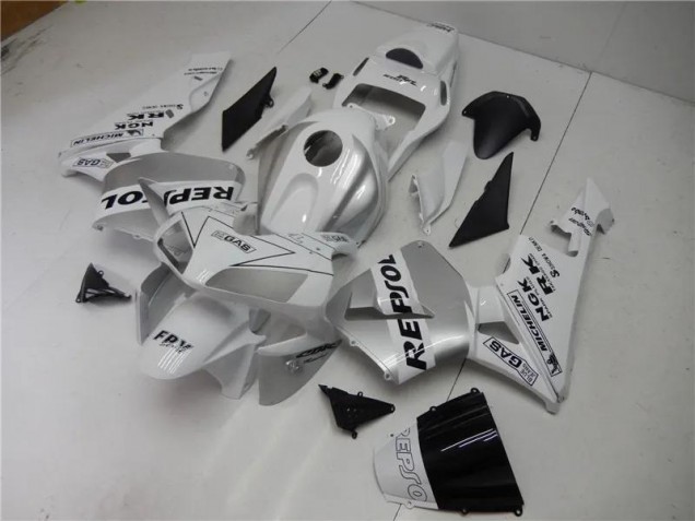 ABS 2003-2004 Silver White Black Repsol Honda CBR600RR Motorcycle Fairings Kit UK ABS 2003-2004 Silver White Black Repsol Honda CBR600RR Motorcycle Fairings Kit UK