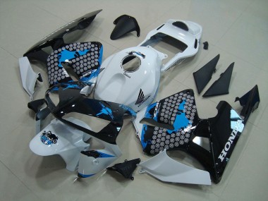 ABS 2003-2004 White Black Blue Honda CBR600RR Moto Fairings UK