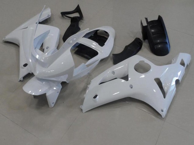 ABS 2003-2004 White Kawasaki ZX6R Bike Fairings UK ABS 2003-2004 White Kawasaki ZX6R Bike Fairings UK