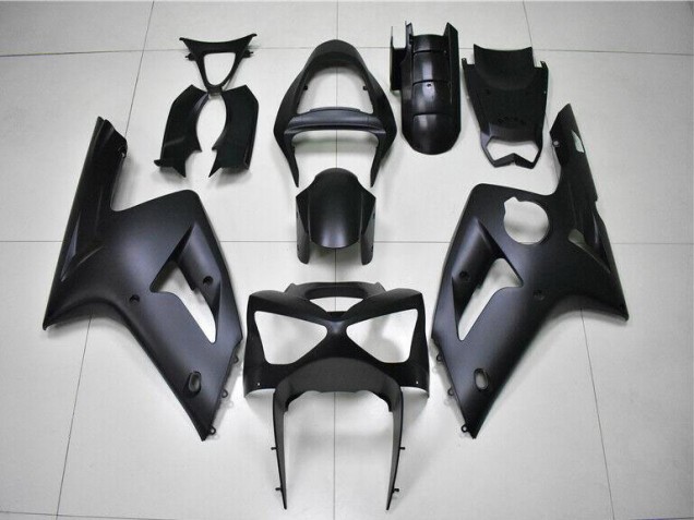 ABS 2003-2004 Matte Black Kawasaki ZX6R Motorbike Fairing Kits UK ABS 2003-2004 Matte Black Kawasaki ZX6R Motorbike Fairing Kits UK