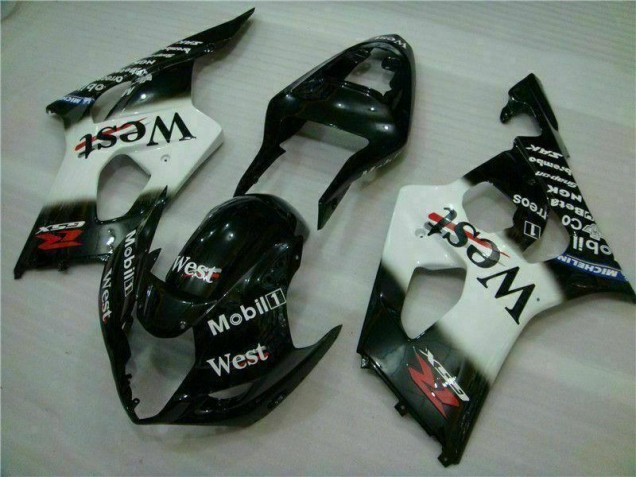 ABS 2003-2004 White Black Suzuki GSXR 1000 Motorbike Fairing UK ABS 2003-2004 White Black Suzuki GSXR 1000 Motorbike Fairing UK